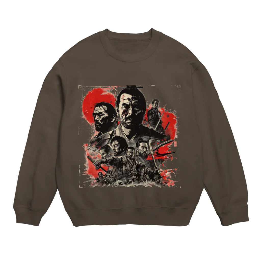 MistyStarkの侍 Crew Neck Sweatshirt