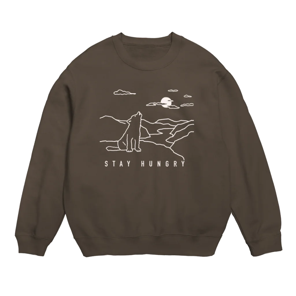 kiki25の子どもオオカミの遠吠え Crew Neck Sweatshirt