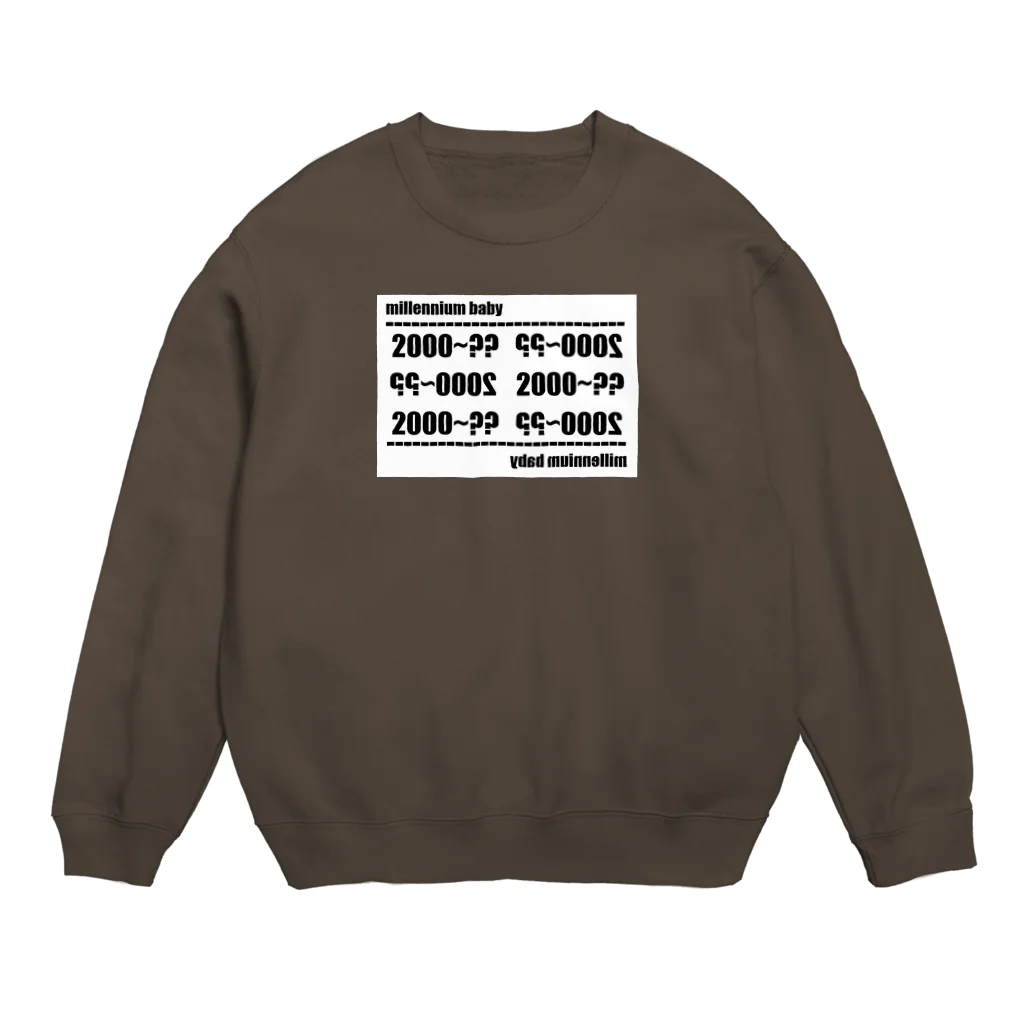 Millennium babyのMillennium baby baby Millennium Crew Neck Sweatshirt