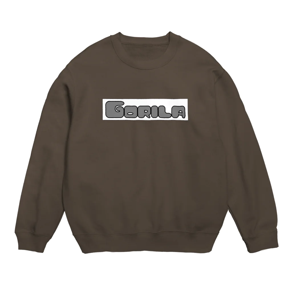 ZONOのゴリラ🦍白背景 Crew Neck Sweatshirt