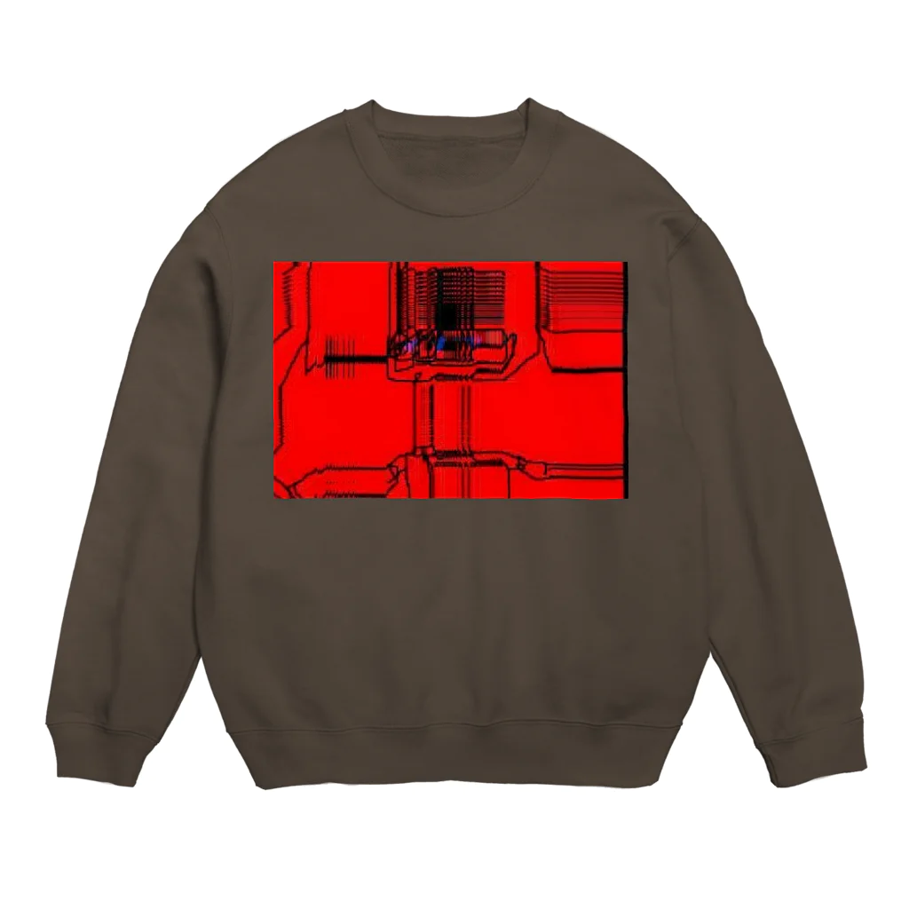 小島ふかせ画伯のボッタクリ商売の轢き逃げされた女の子 Crew Neck Sweatshirt