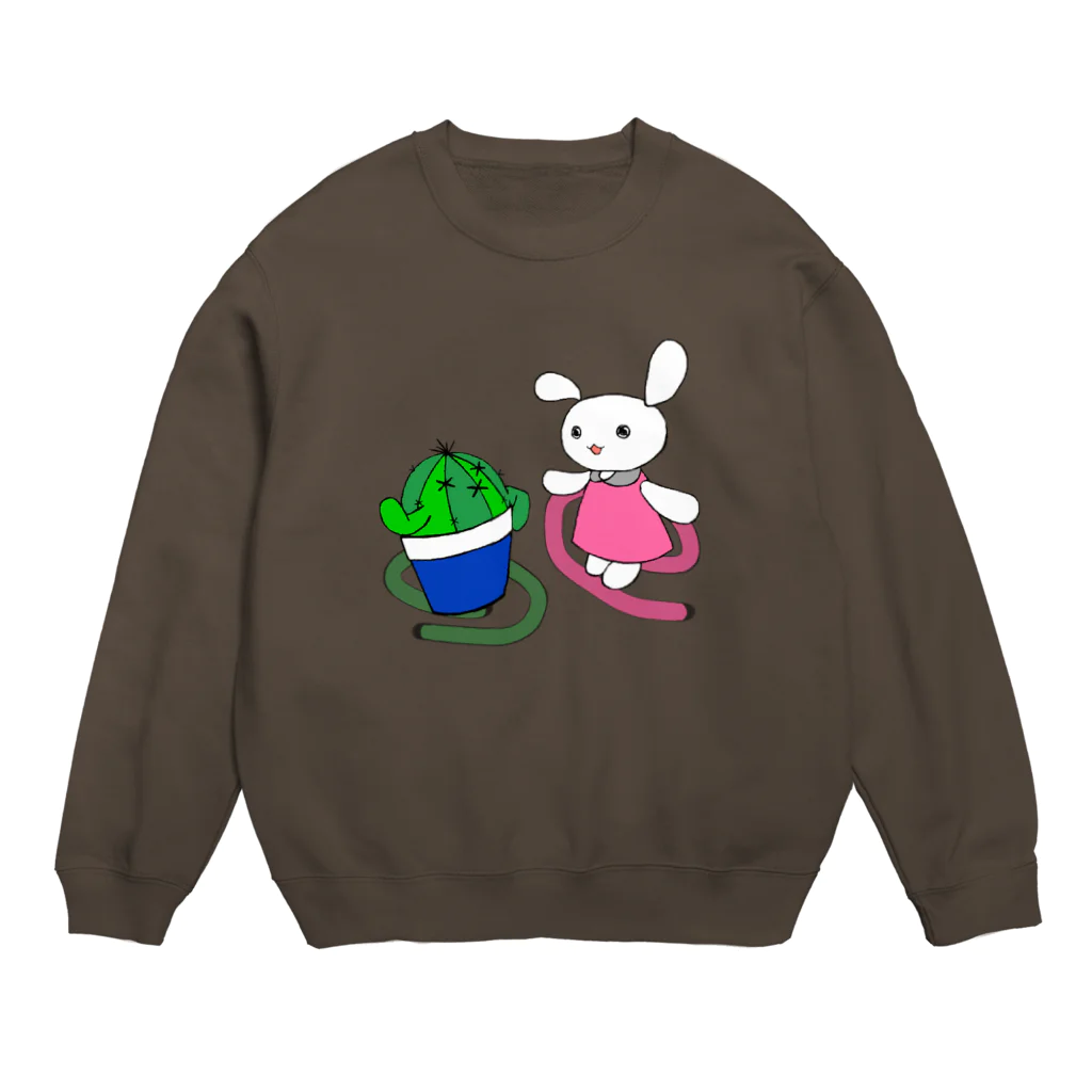 ぐりまるのカクうさ Crew Neck Sweatshirt