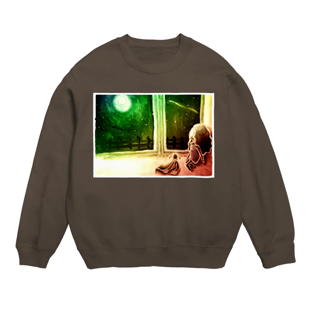 OMENYAの空ヲ飛ブ夢。 Crew Neck Sweatshirt