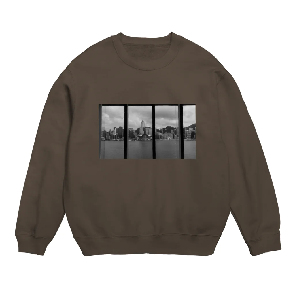 HT  Streets & PhotosのBlack White Streets Crew Neck Sweatshirt