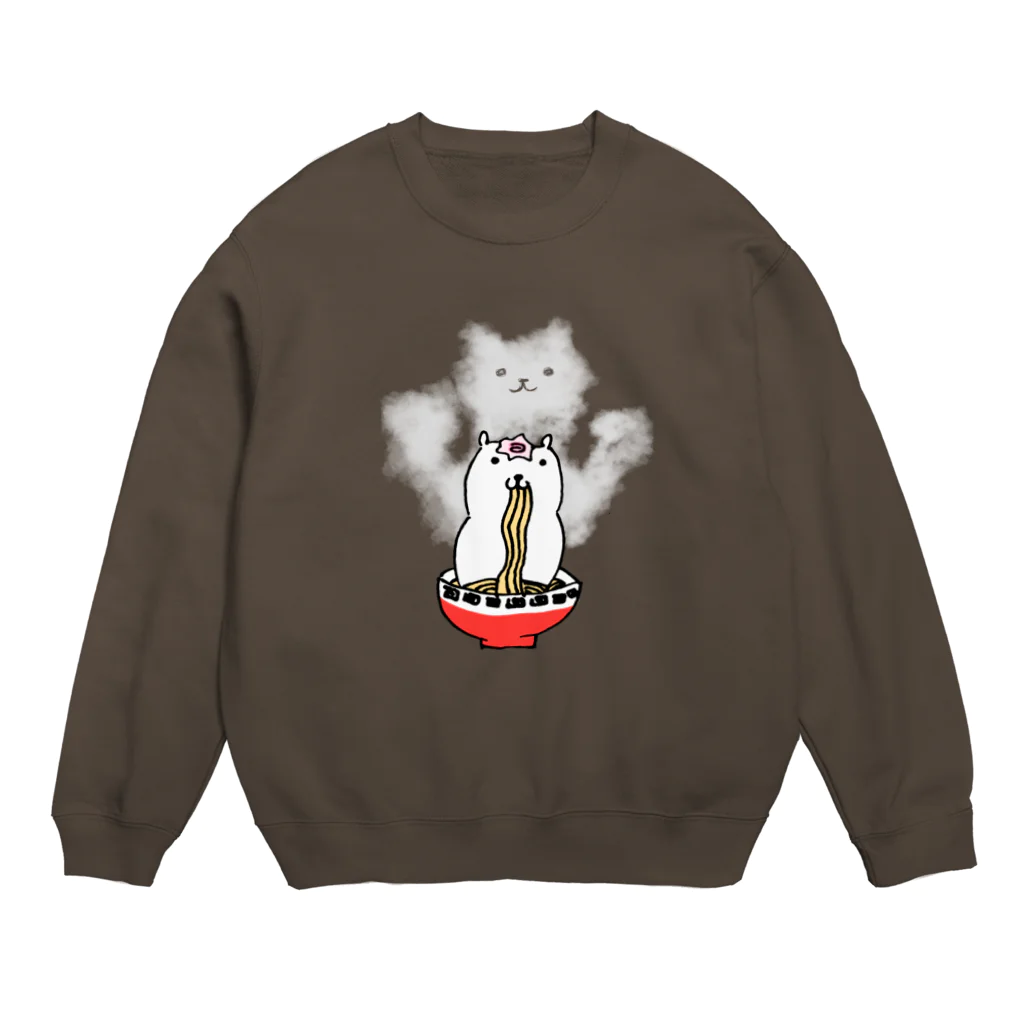 けちゃっぷごはんのお店のラーメンねこ Crew Neck Sweatshirt