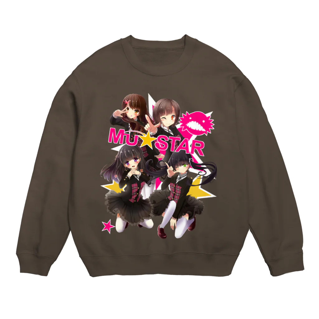 Luckyのみゅー☆スター Crew Neck Sweatshirt