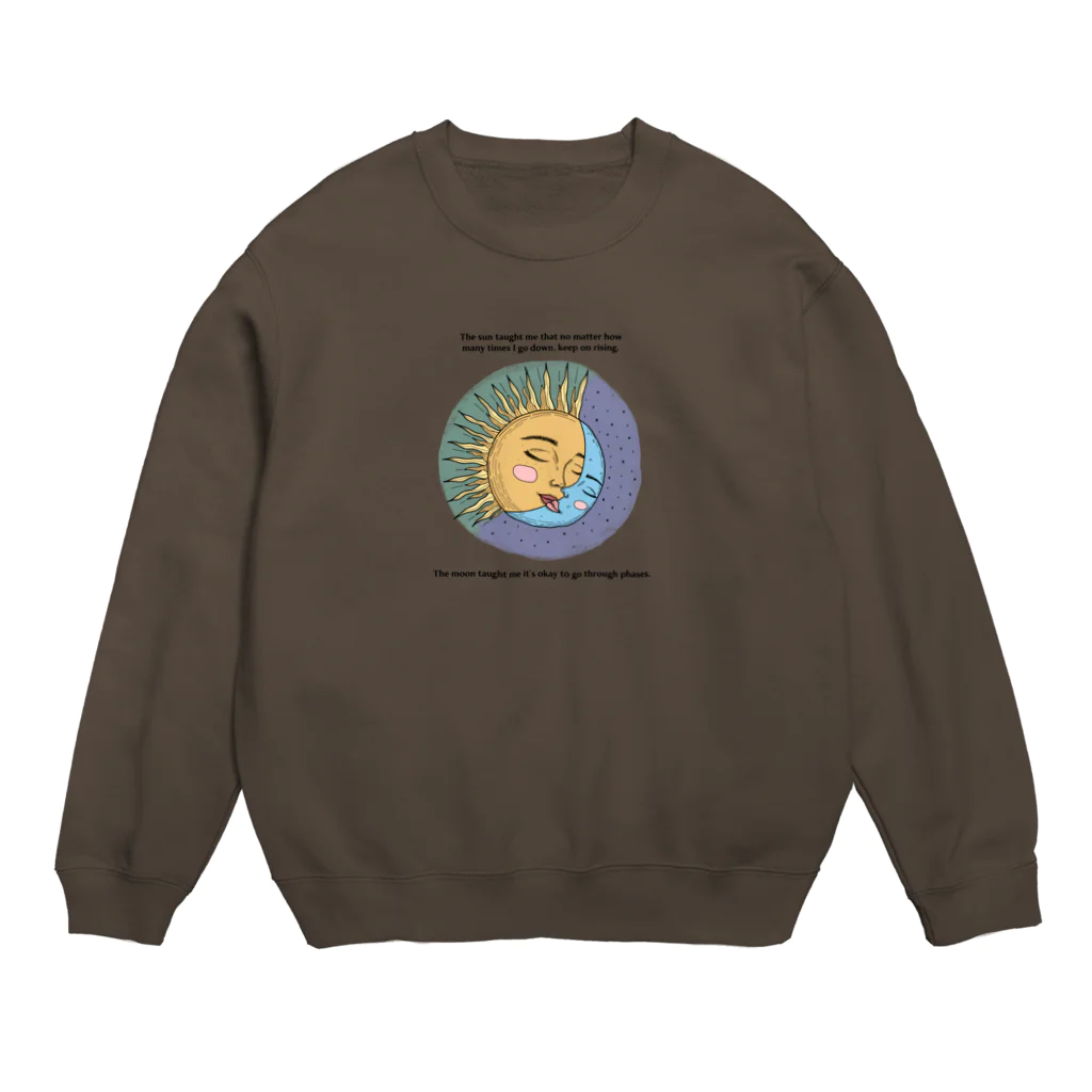 Cheeseart (Chi)の太陽と月スウェット Crew Neck Sweatshirt