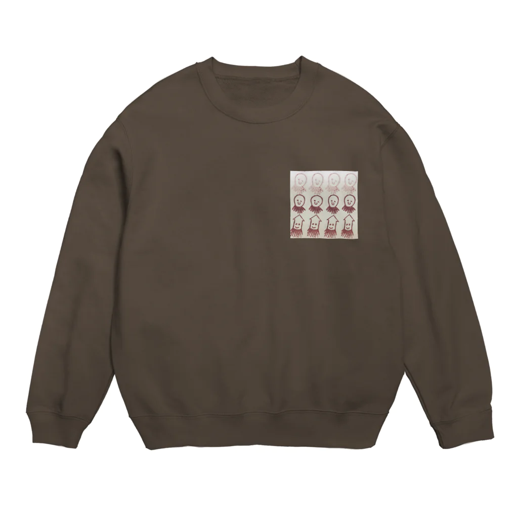 hopekeysのタコイカレーン Crew Neck Sweatshirt