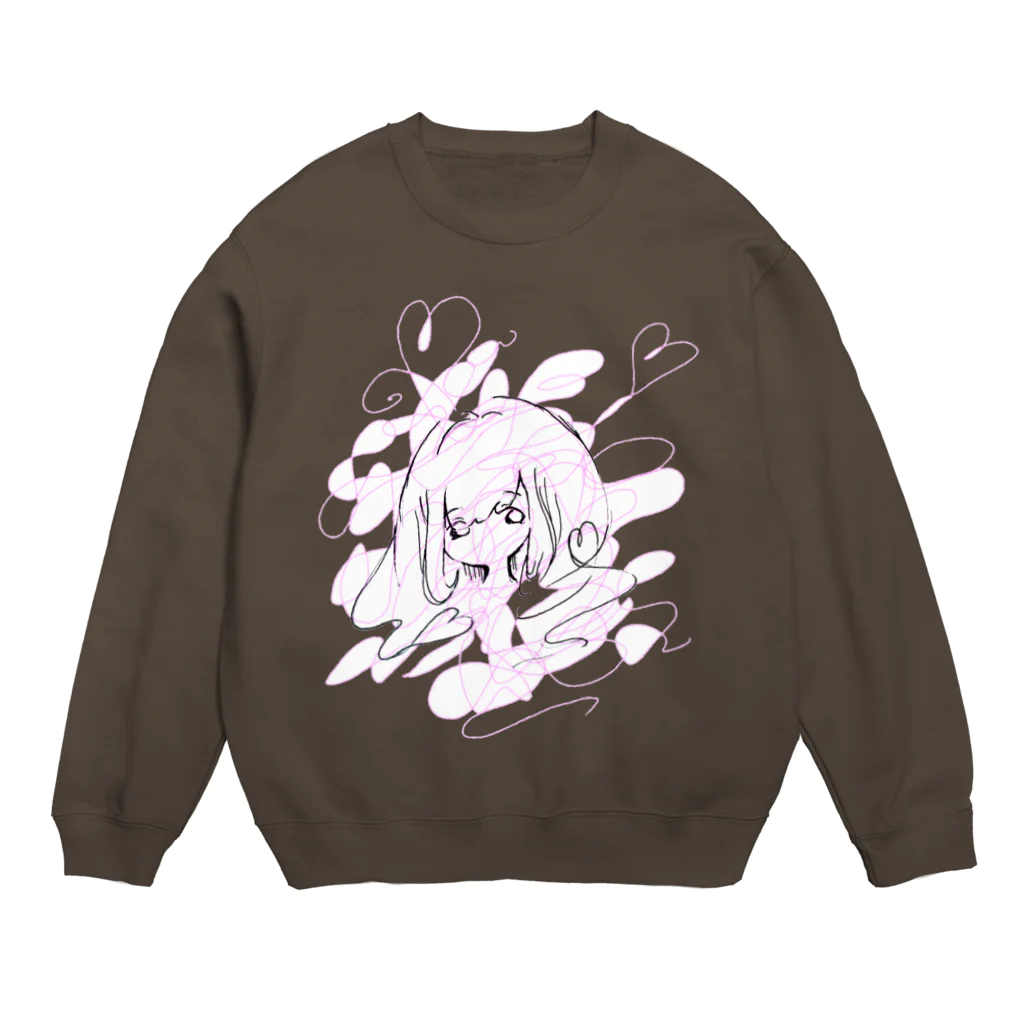 カワイイ基地。のラブリーハートあいどる Crew Neck Sweatshirt