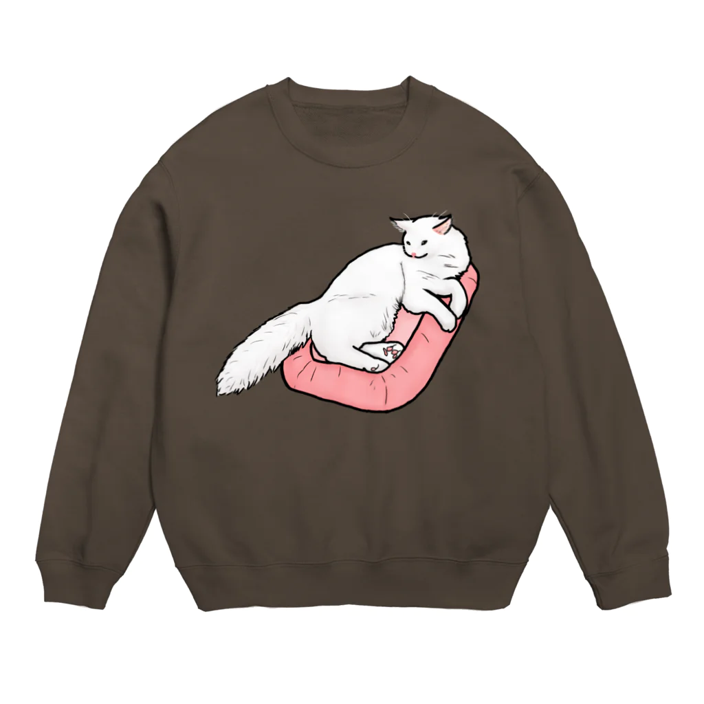 Lily bird（リリーバード）のまったりニャンコ① Crew Neck Sweatshirt