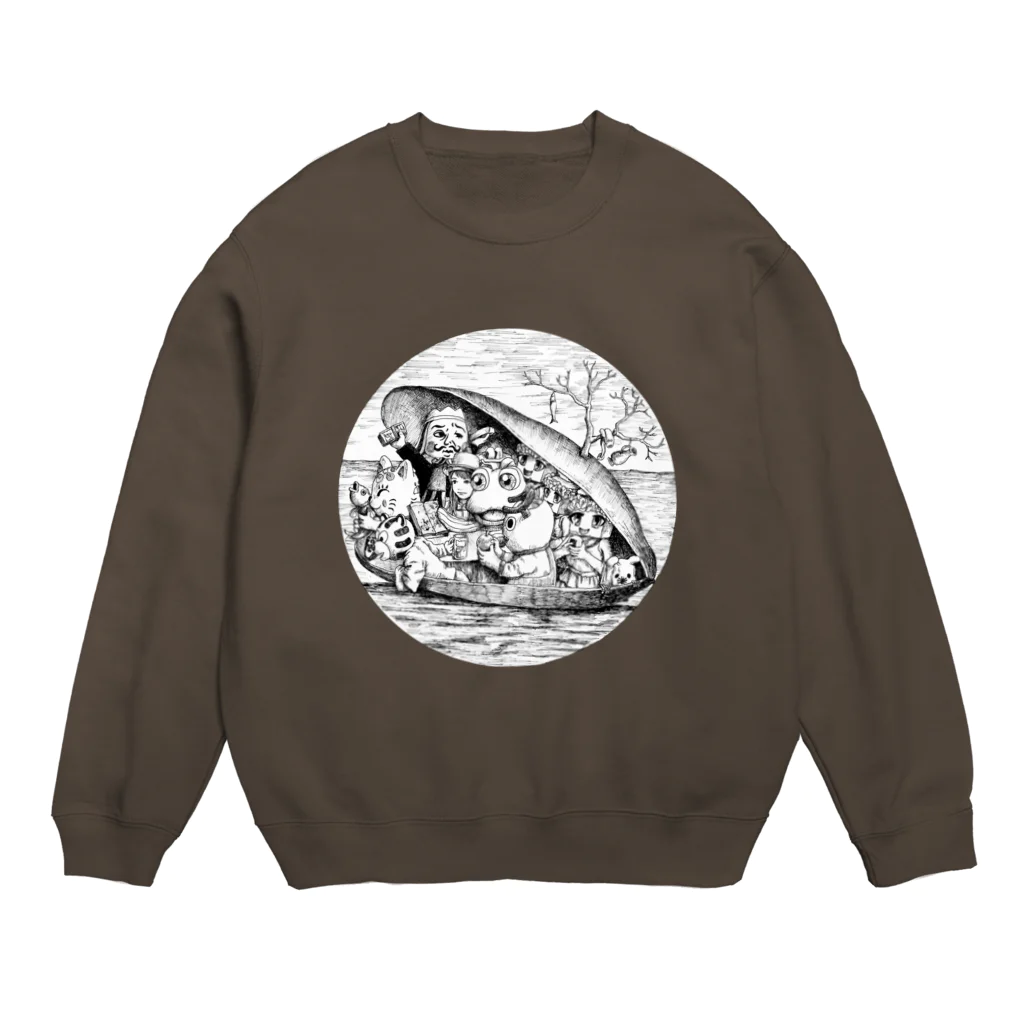 有明ガタァ商会のムール貝 Crew Neck Sweatshirt