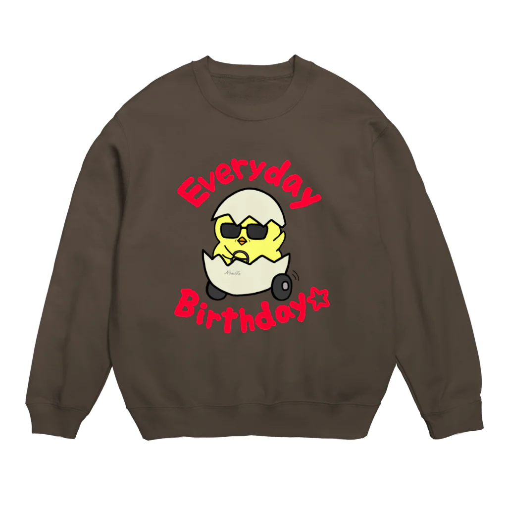 のんつ屋の毎日おめでと Crew Neck Sweatshirt