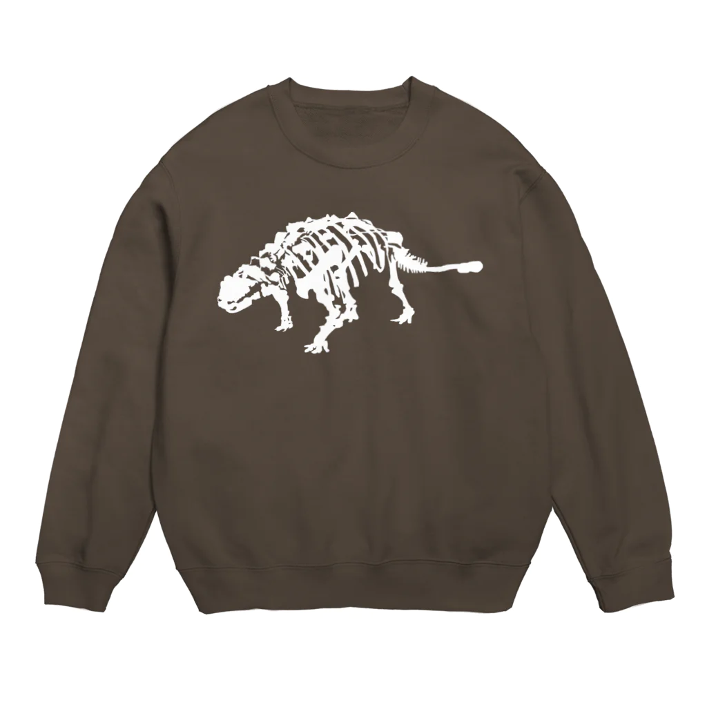 se18depsショップのみんな大好きアンキロサウルスの骨 Crew Neck Sweatshirt