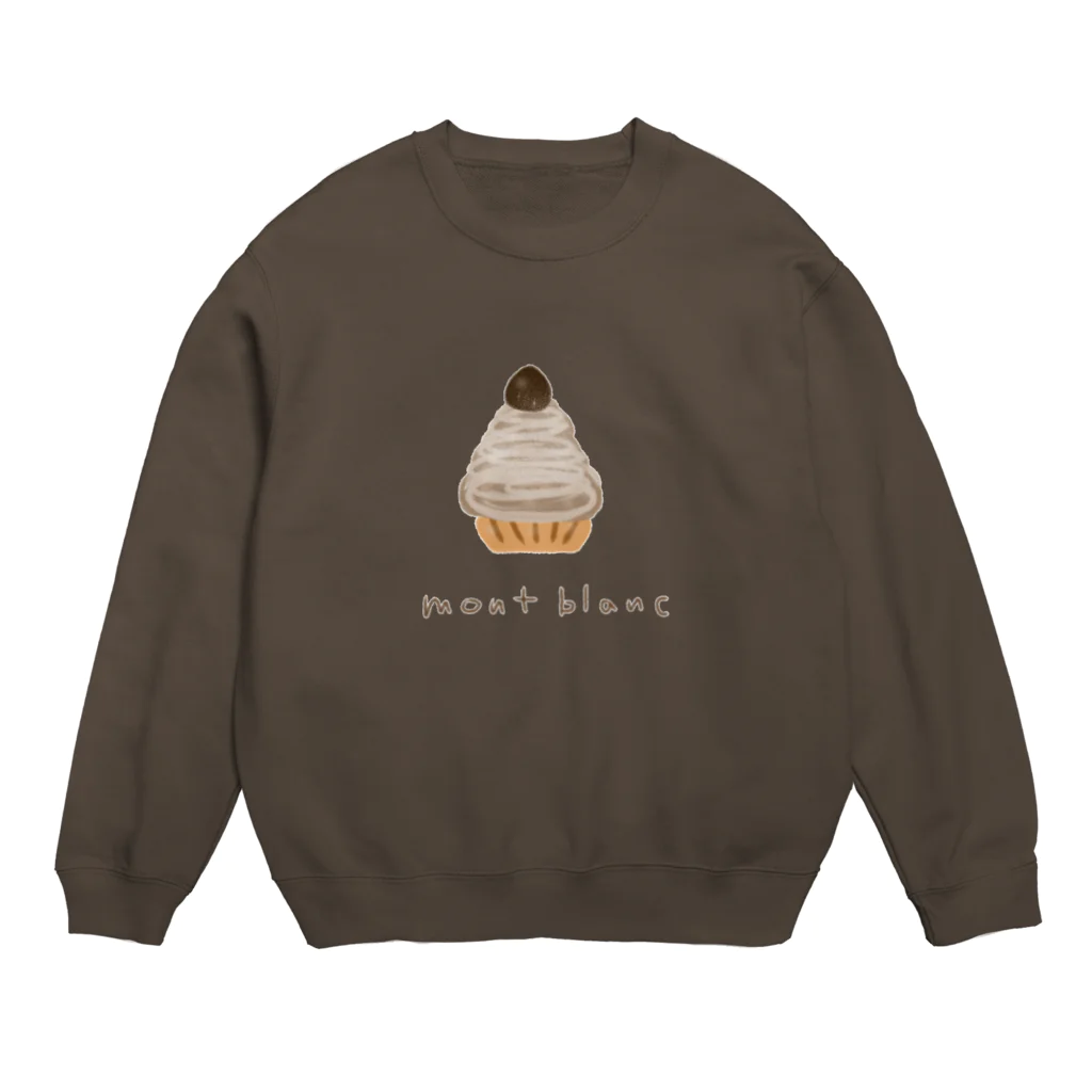 rurugirlのモンブラン（ロゴ） Crew Neck Sweatshirt