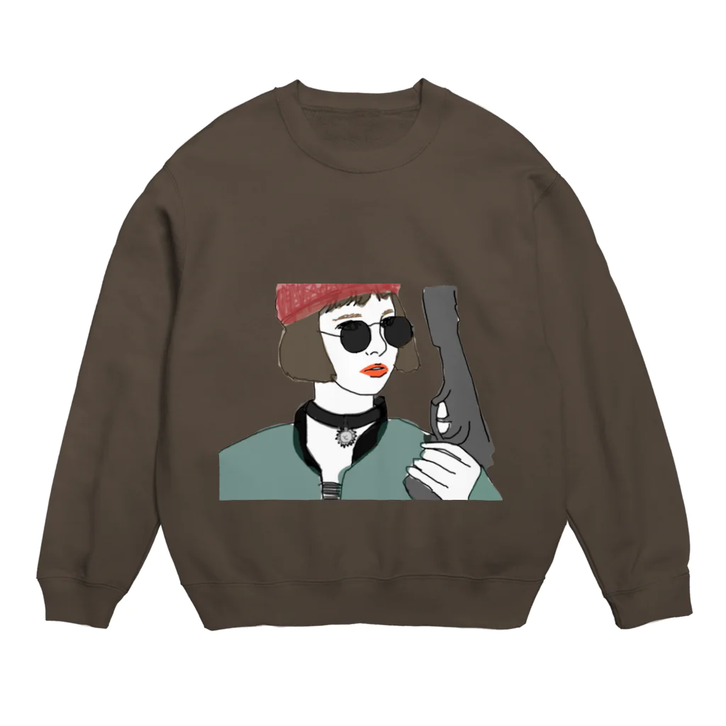 wakiyamaの殺し屋少女 Crew Neck Sweatshirt