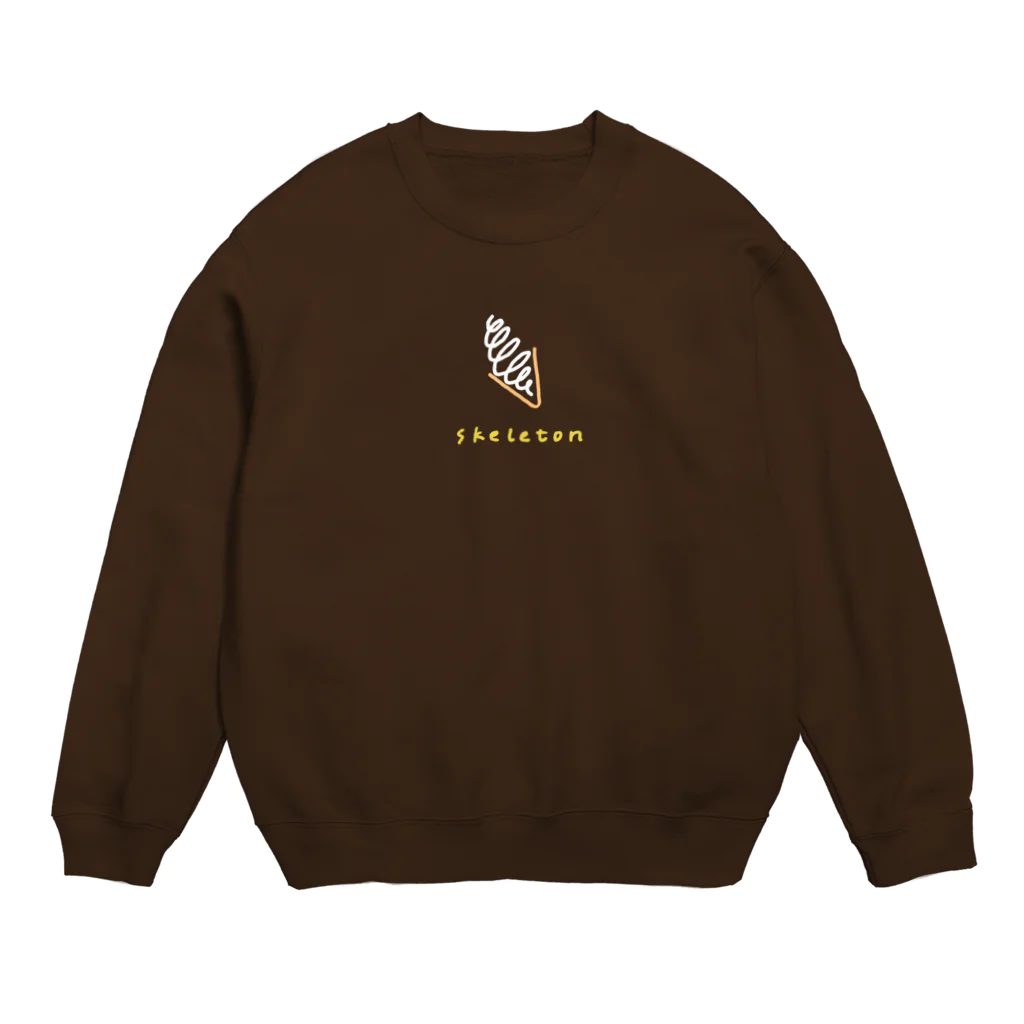 リカのアイスの骨格標本 Crew Neck Sweatshirt