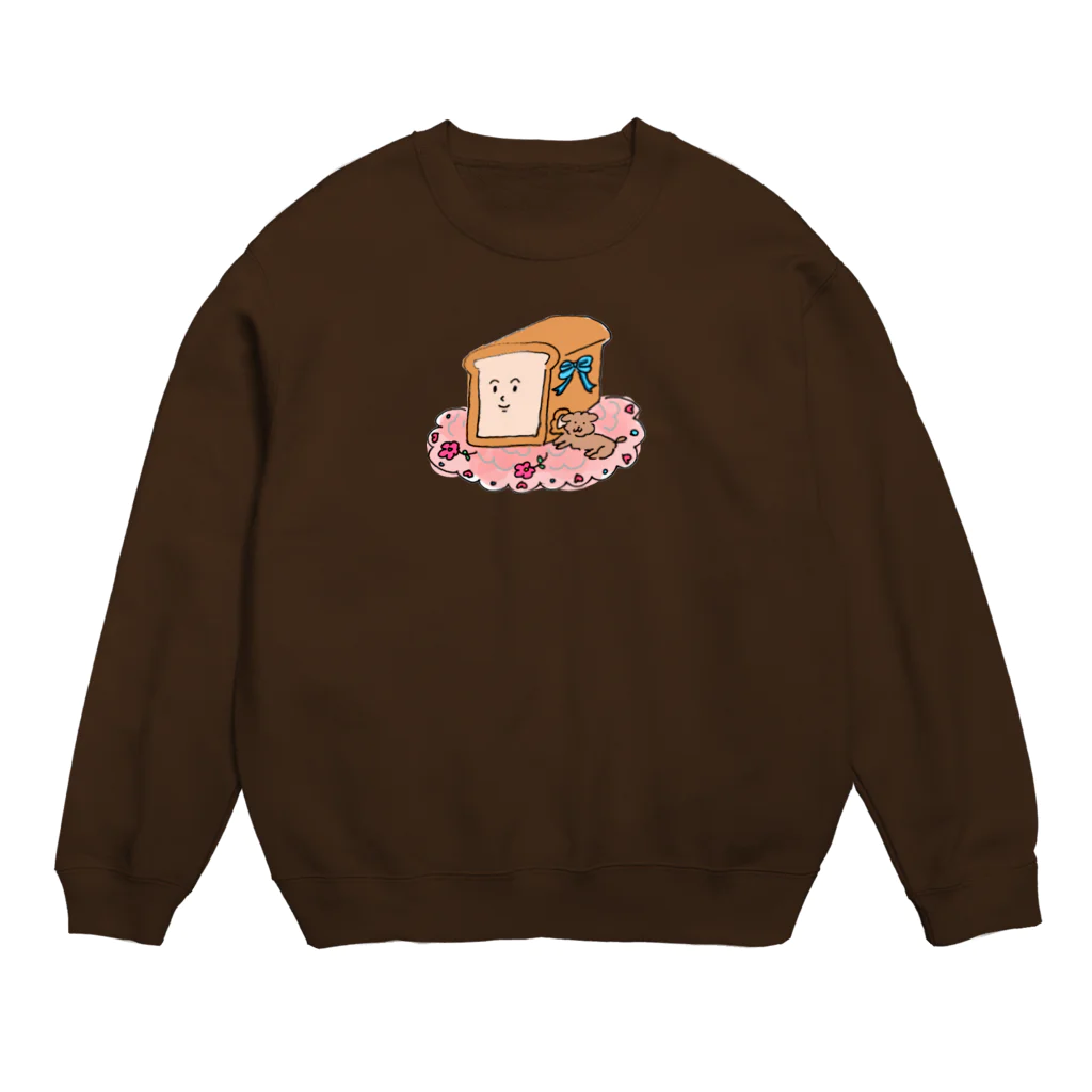 ma_yu_miのパンくんとトイプードル Crew Neck Sweatshirt