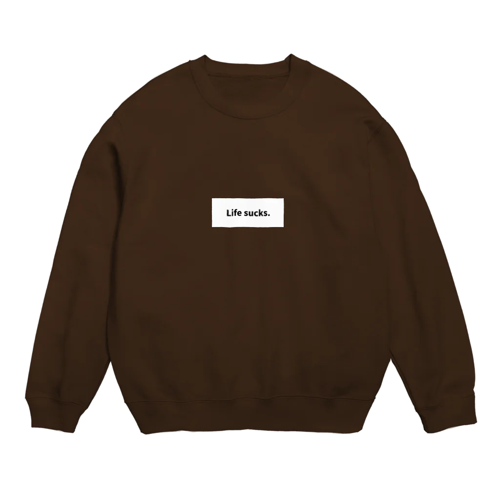 fdy.incのLifesucks_black Crew Neck Sweatshirt