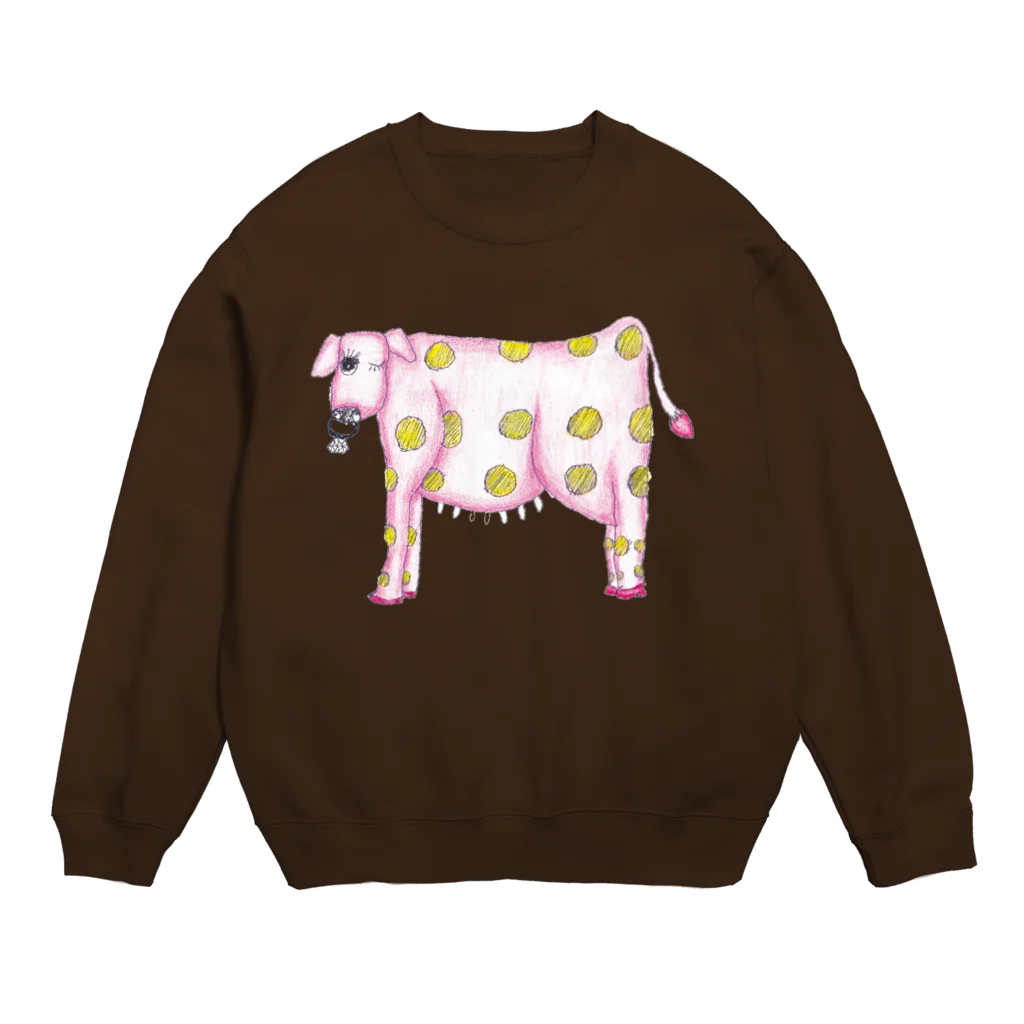 猫とアートと。のわたしモゥおしゃれしたいの。 Crew Neck Sweatshirt