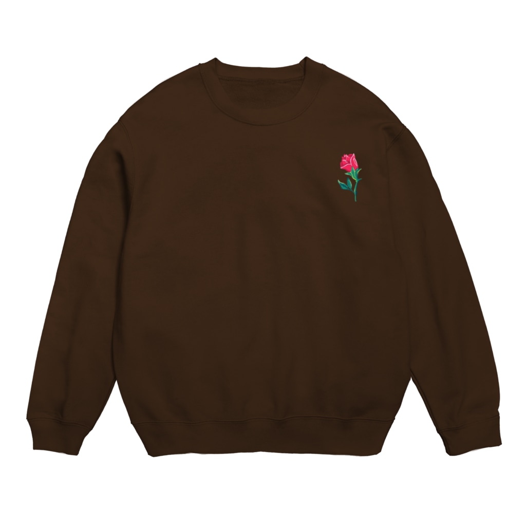 nnmyの🌹ワンポイント Crew Neck Sweatshirt