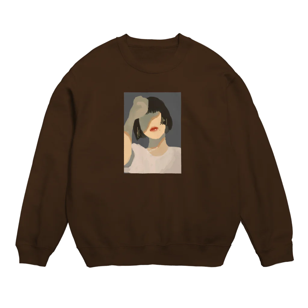 コーヒーおかわり自由の眩しいじゃないの Crew Neck Sweatshirt