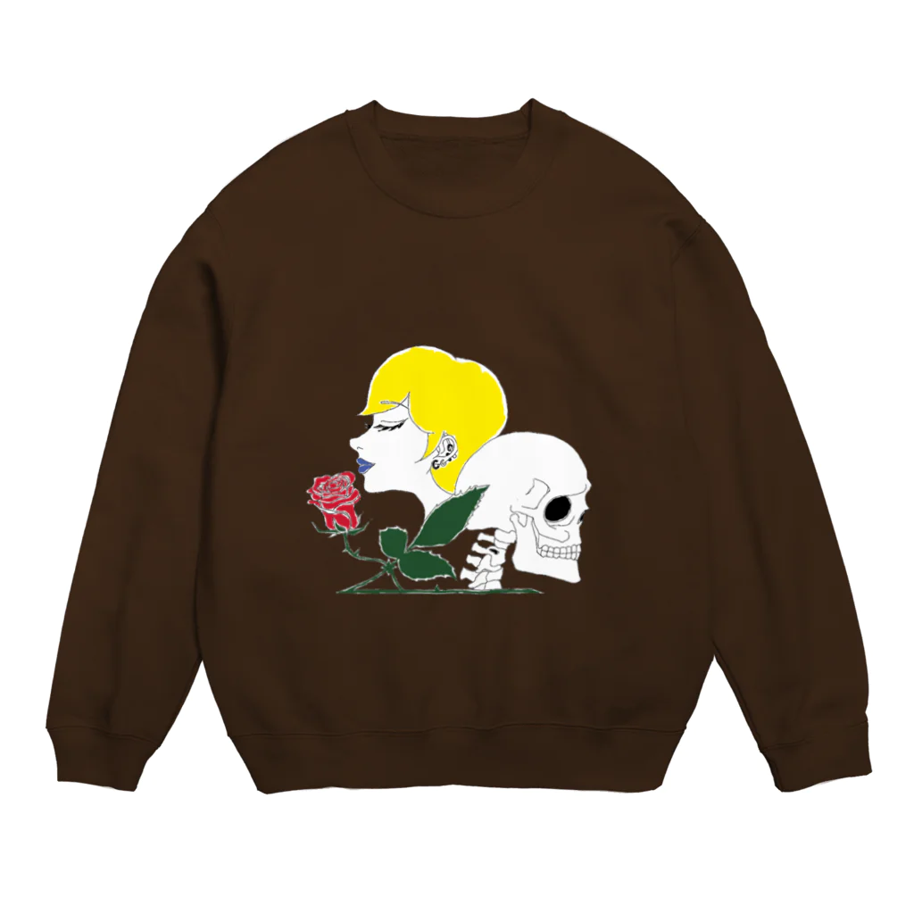Exact Miscellaneousの綺麗な薔薇には棘があるカラーバリエーション Crew Neck Sweatshirt