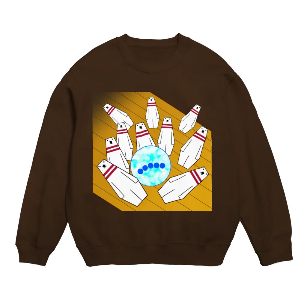 ほかほかしろくまのあったかざっかやのしろくまボウル Crew Neck Sweatshirt