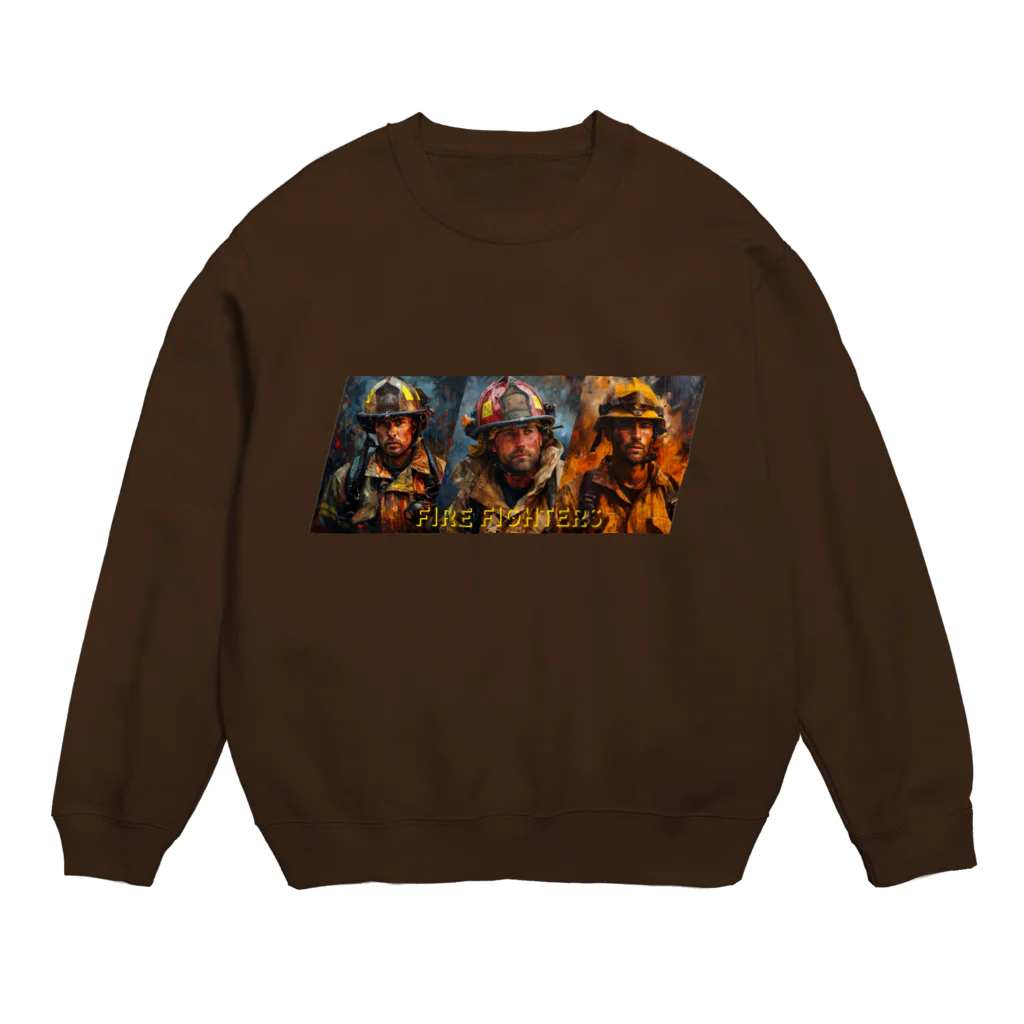 MistyStarkの英雄の消防士たち Crew Neck Sweatshirt