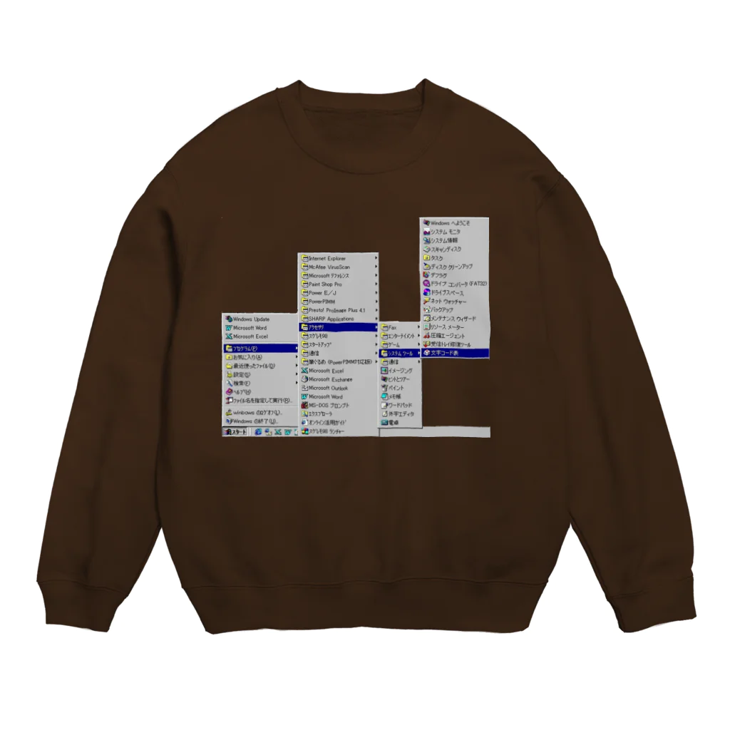 某TCLMSの窓98 Crew Neck Sweatshirt