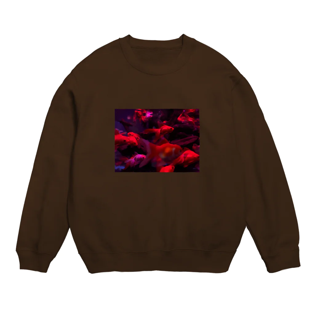 ひつじとねこの金魚 Crew Neck Sweatshirt