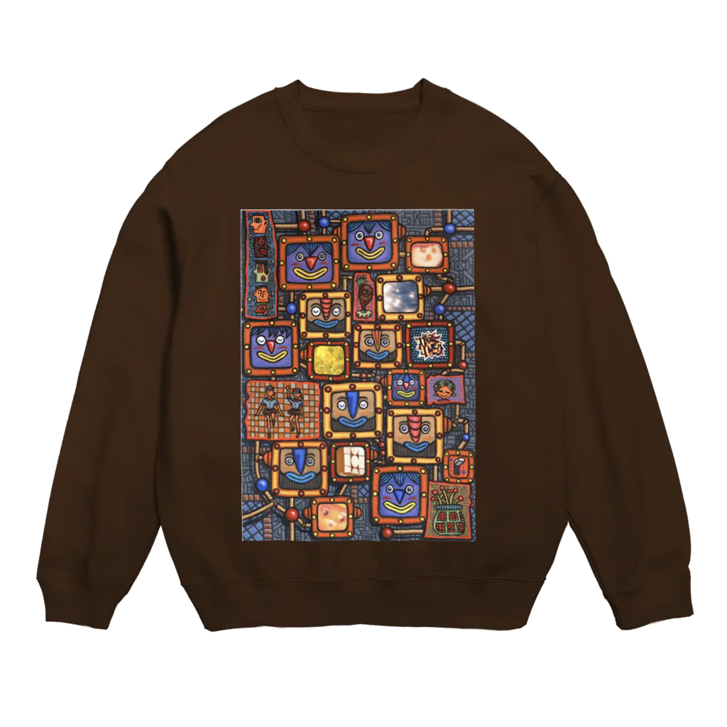 テクタク工房の残像回路 Crew Neck Sweatshirt