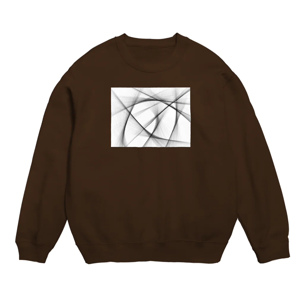 hirake_goma の斜線 Crew Neck Sweatshirt