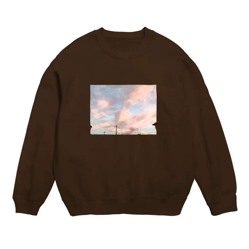 ogawamiyaのclouds like cotton candy Crew Neck Sweatshirt