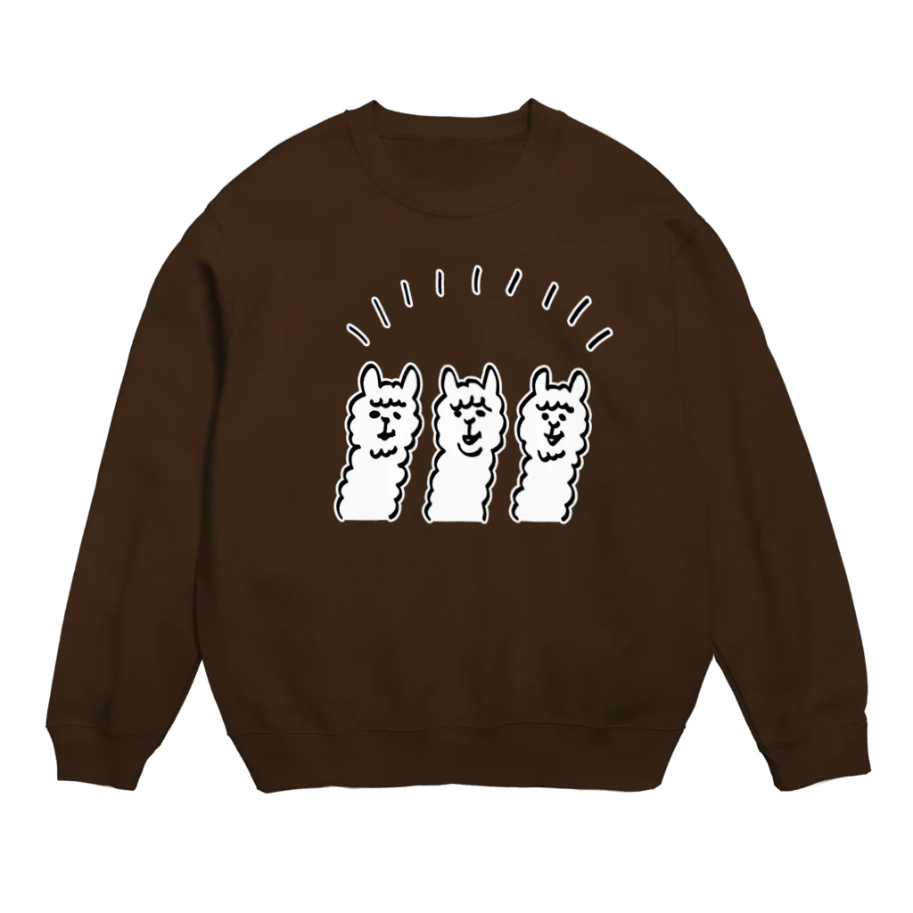 ゴトウミキのりゃまぱかすりー Crew Neck Sweatshirt