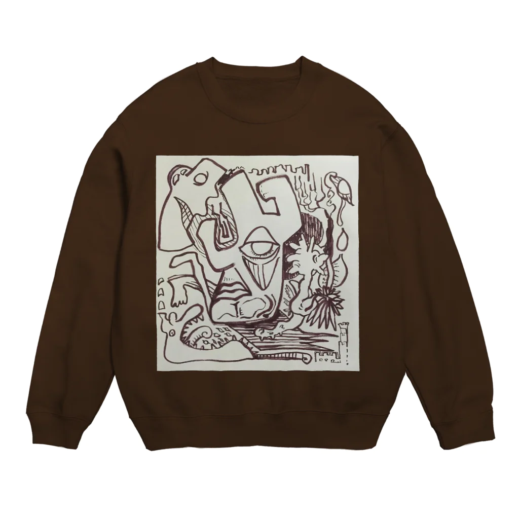 あるみくろのwily and the frustration. Crew Neck Sweatshirt