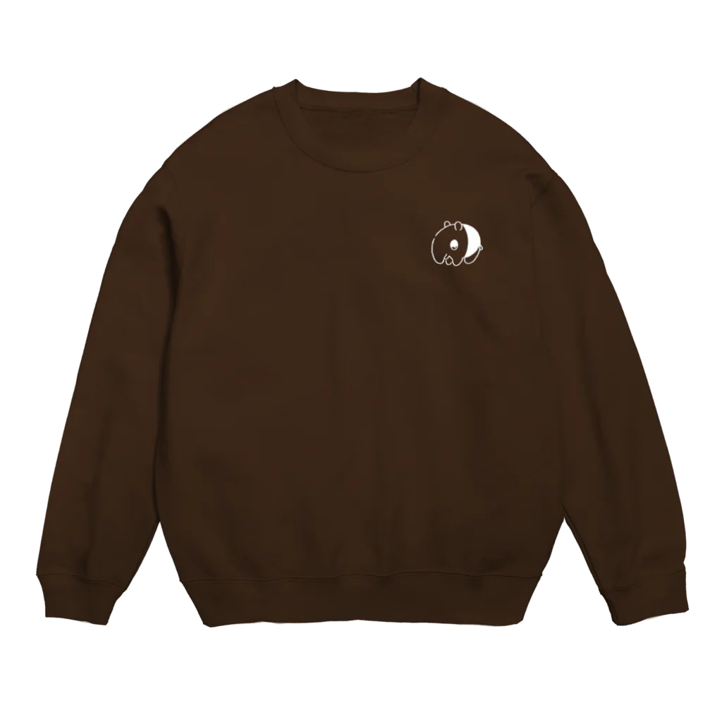 カラスとねこと。の獏さん　※白線 Crew Neck Sweatshirt