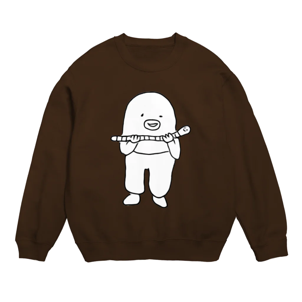 MOGURAのもぐらとミミズ Crew Neck Sweatshirt