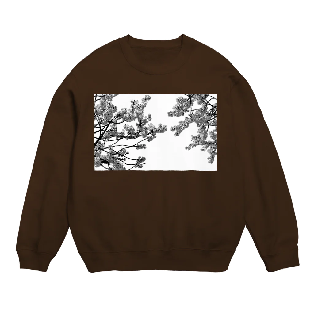 マンガITアシスタント ショップのさくら満開 Crew Neck Sweatshirt