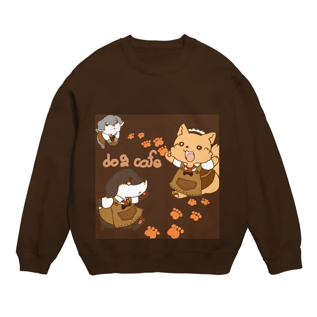 あさなゆうなのどっぐかふぇ！ Crew Neck Sweatshirt