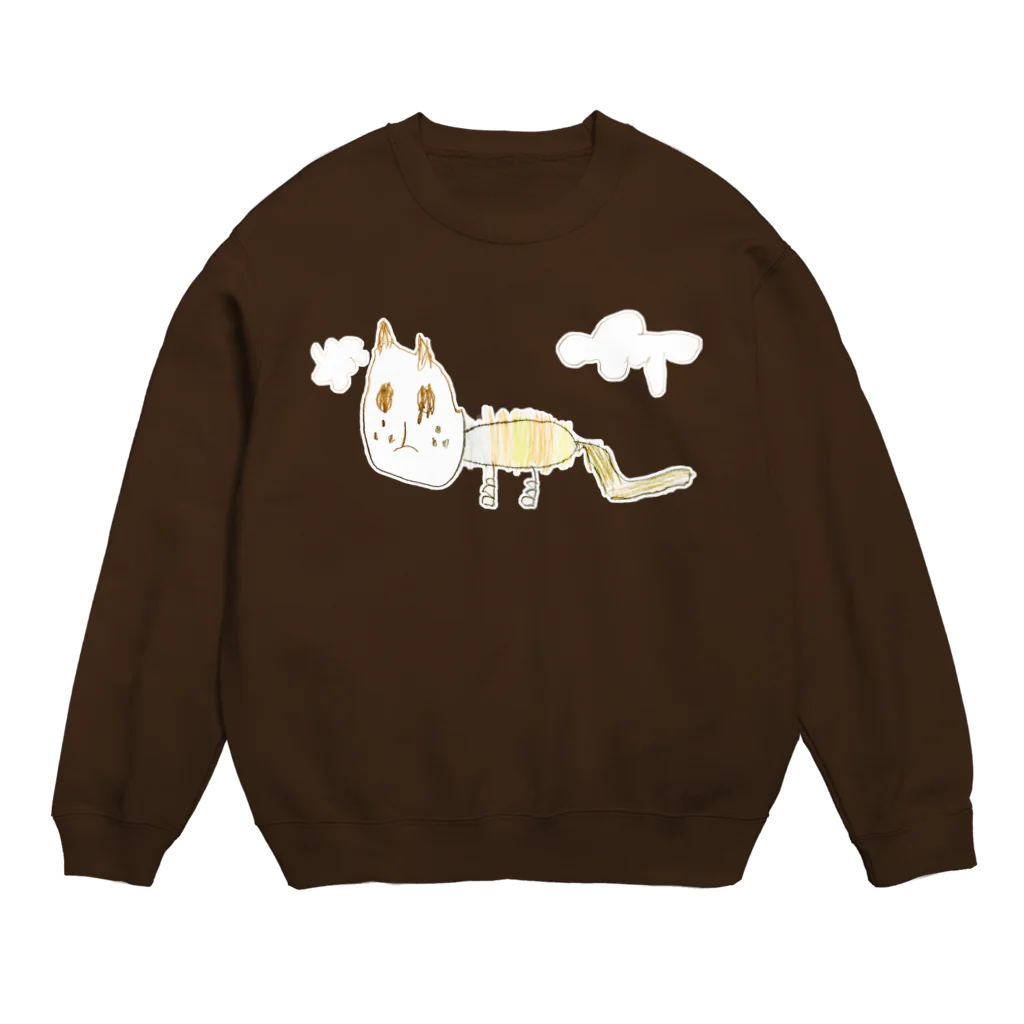 おそうの生き物雑貨のおそうのネコちゃん　WH Crew Neck Sweatshirt