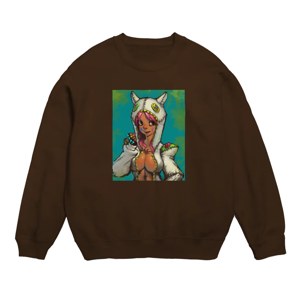 2.5Dの白ずきんちゃん Crew Neck Sweatshirt