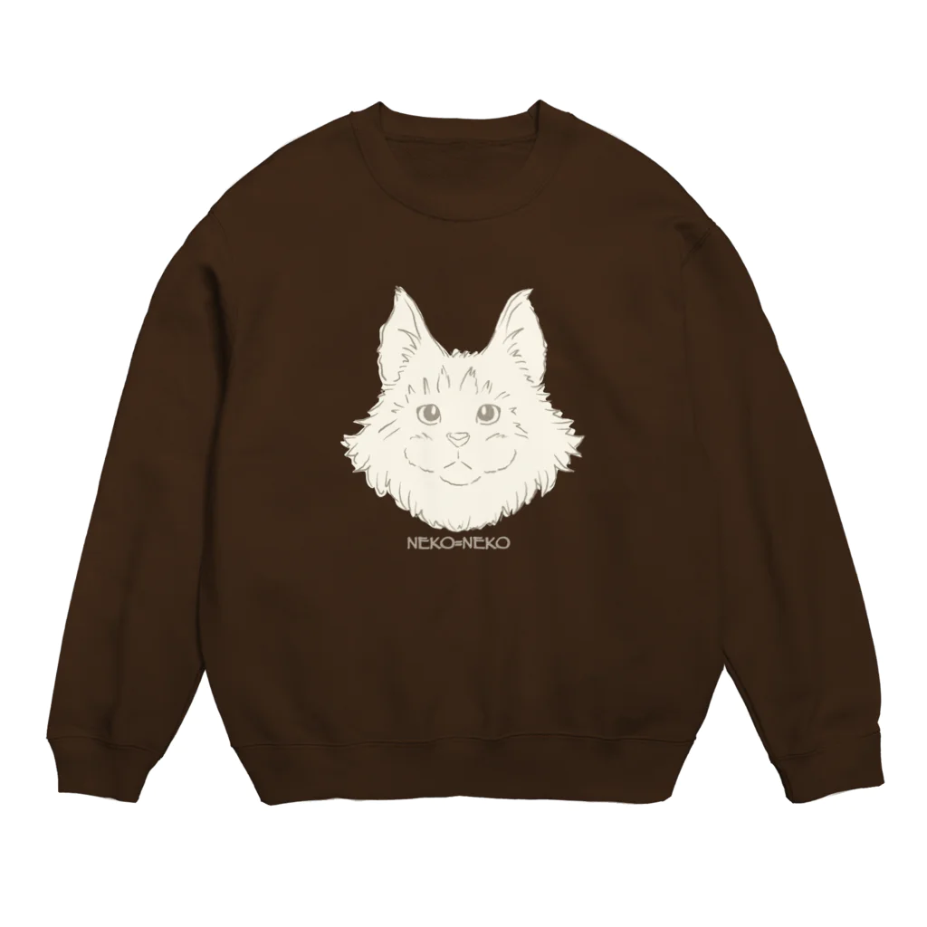 BeArtSuzumaruのNeko=Neko Crew Neck Sweatshirt