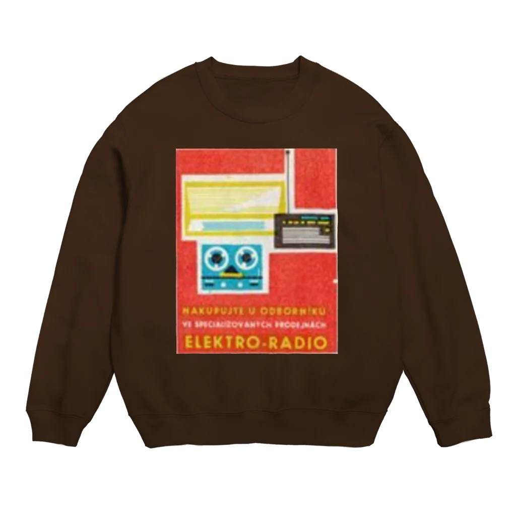 YS VINTAGE WORKSのチェコ　ラジカセ Crew Neck Sweatshirt