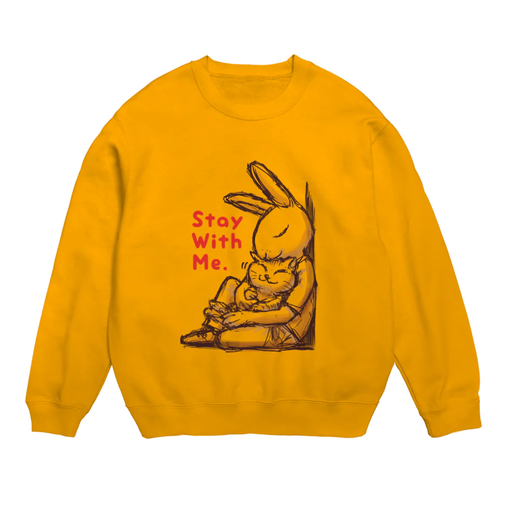 BeachBunnyのうさぎとねこ　Stay With Me Crew Neck Sweatshirt