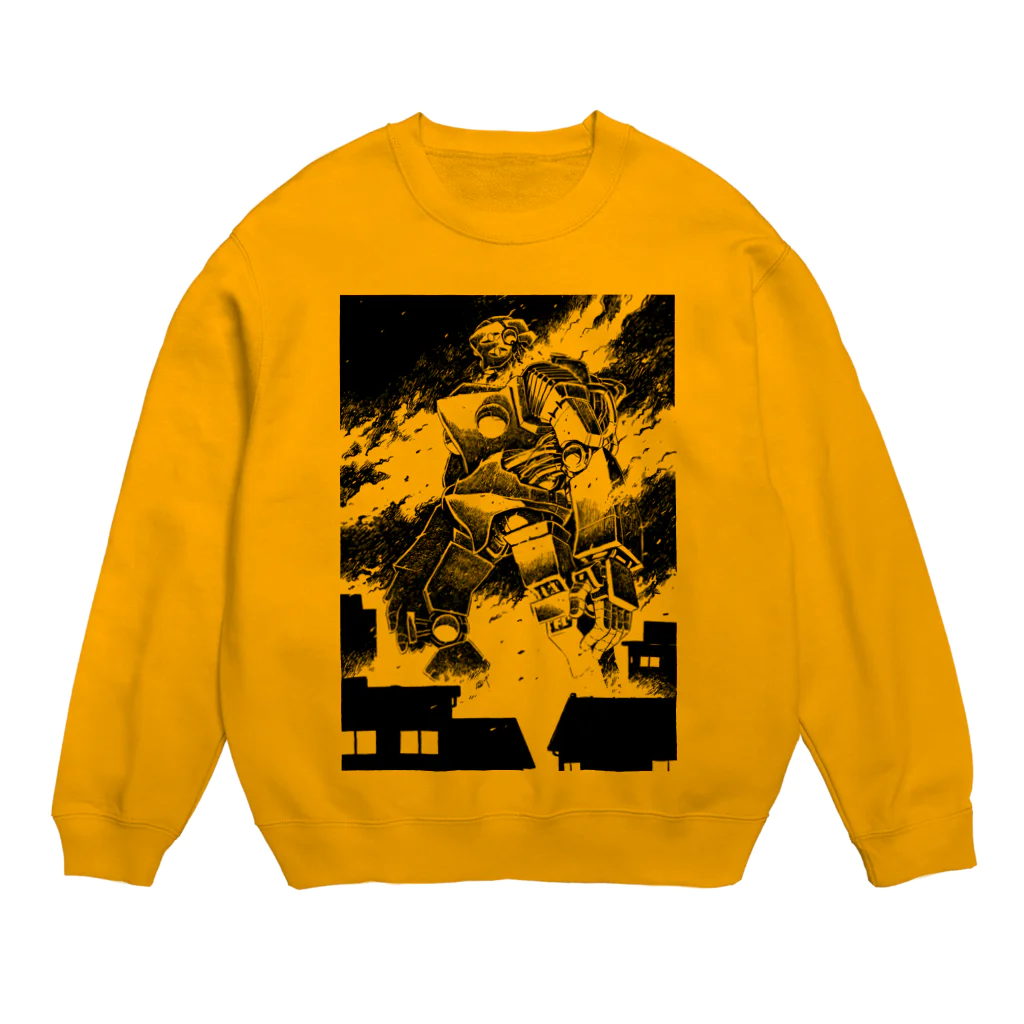 iwakunikogyoの鉄神01 Crew Neck Sweatshirt