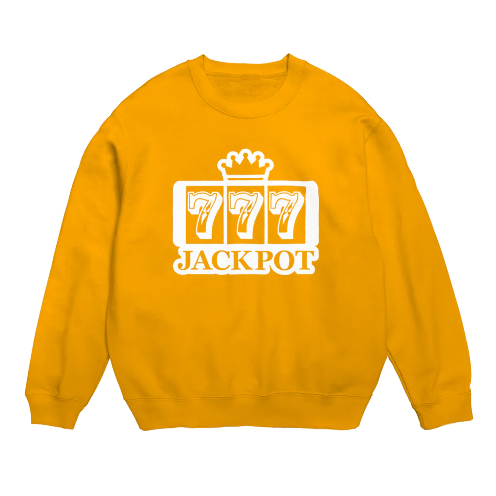 QUQU_WORKSのジャックポット スリーセヴン ホワイト Crew Neck Sweatshirt