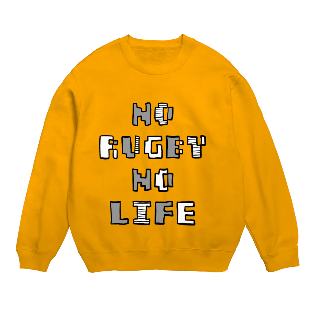 くまこのノーラグビーノーライフ Crew Neck Sweatshirt