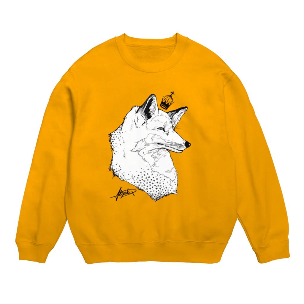 あっQ屋のアカギツネ Crew Neck Sweatshirt