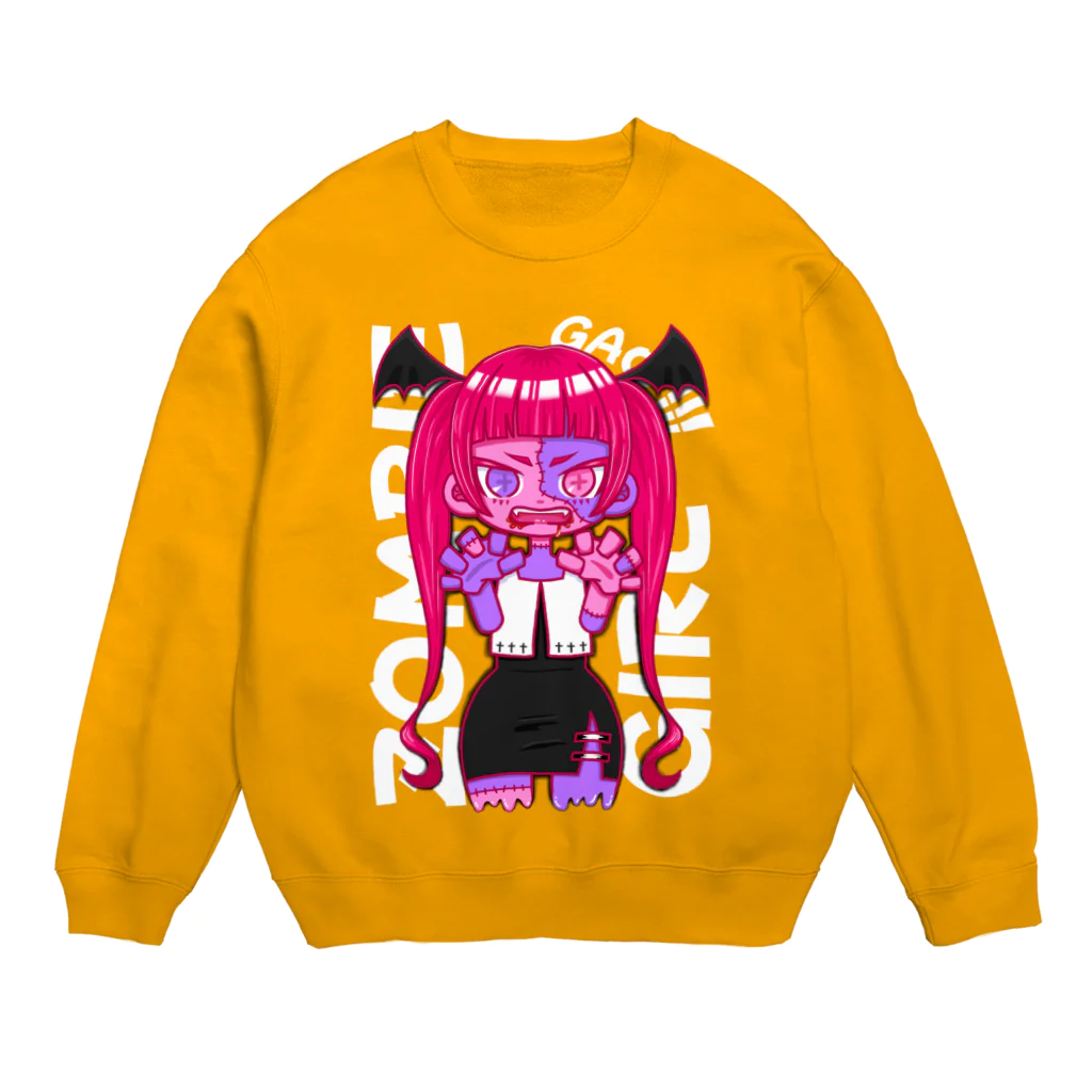 CRY POPのゾンビガール Crew Neck Sweatshirt