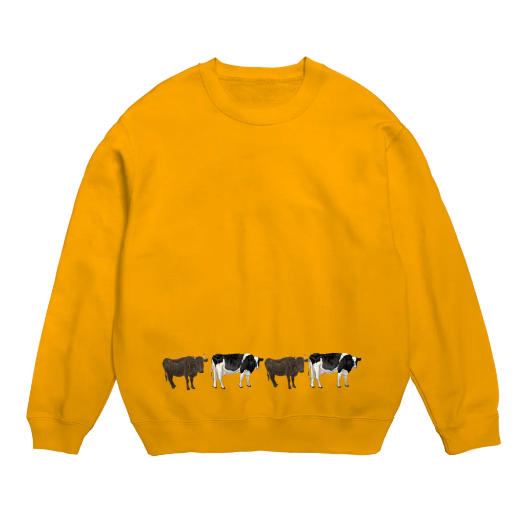 PoccaBocca–すかまるのおみせ–のうしつながり Crew Neck Sweatshirt